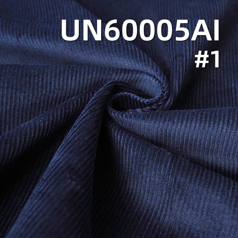 Indigo Corduroy | 285g/m² All-Cotton 14-Wale Corduroy | Denim Blue Corduroy | For Pants & Jackets