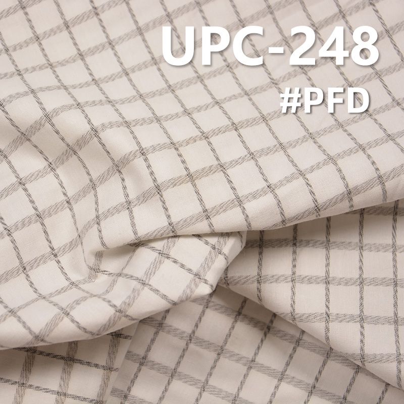 Yarn-Dyed Check Fabric | 151g/m² Cotton Metallic Yarn-Dyed Fabric | Fabric for Trousers, Skirts & Tops