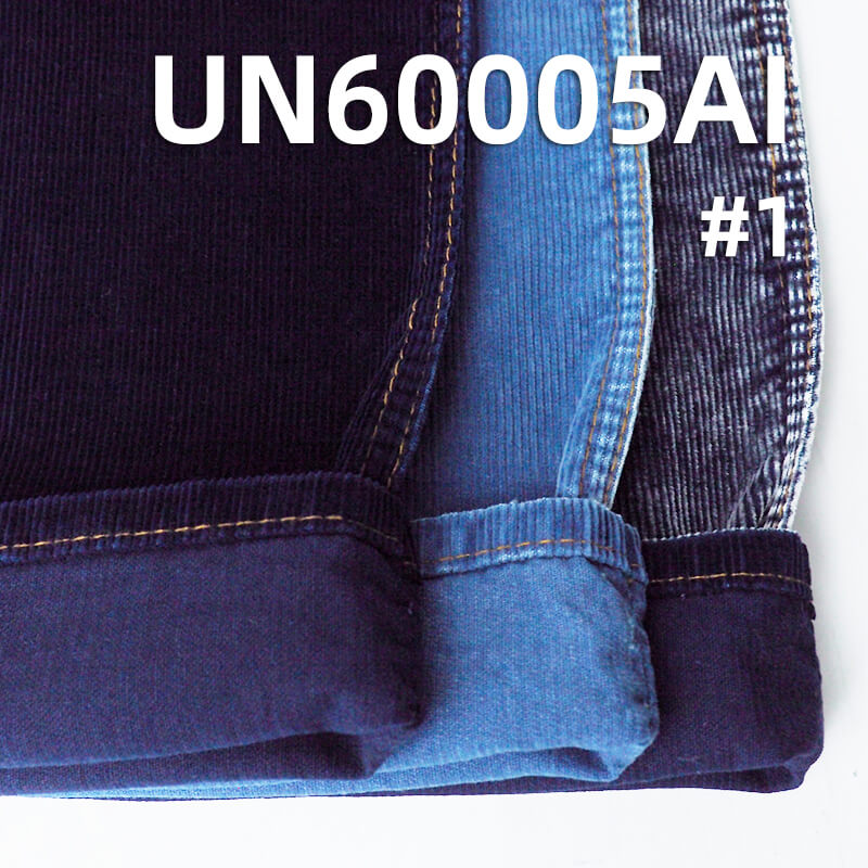 Indigo Corduroy | 285g/m² All-Cotton 14-Wale Corduroy | Denim Blue Corduroy | For Pants & Jackets