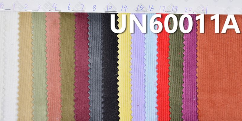 11-Wale Stretch Corduroy Fabric | 352g/m² Cotton Stretch Corduroy Fabric | Fabric for Pants, Skirts, and Jackets