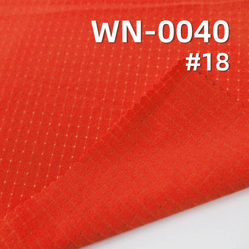 290T Nylon 4-Way Stretch Fabric | 92g/m²  Breathable Grid Mesh Dyed Fabric | Fabric for Sports and Yoga Wear