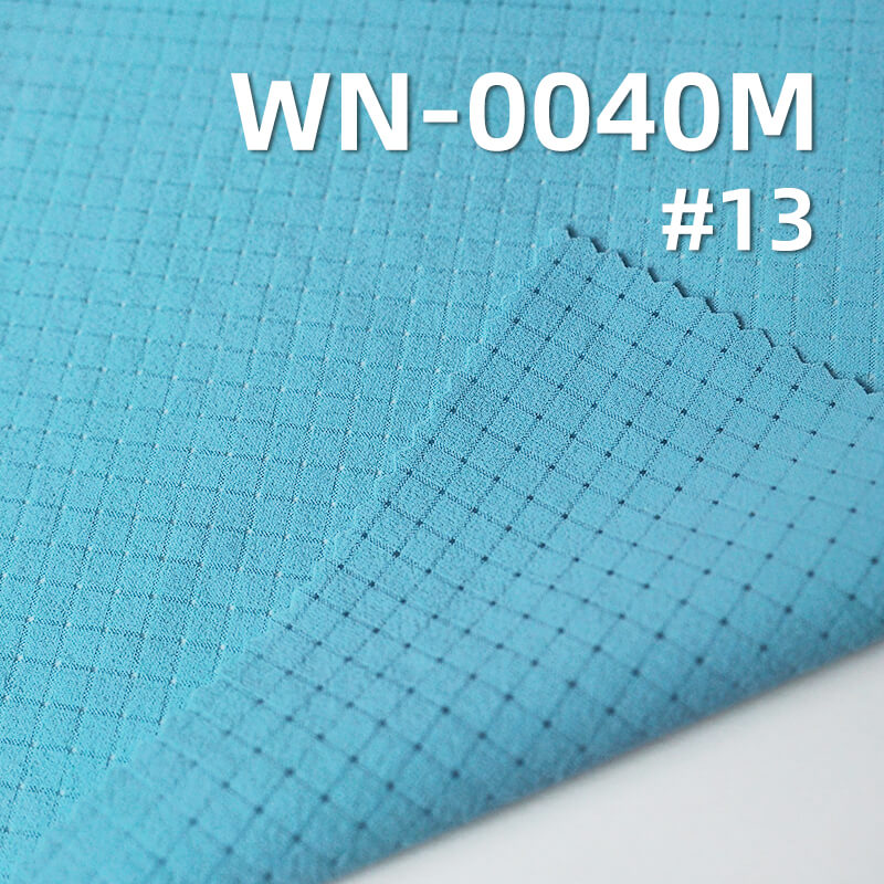 290T 4-Way Stretch Nylon | 92g/m2 Breathable Grid Mesh | with 3M Wicking Finish | For Activewear & Yoga Wear