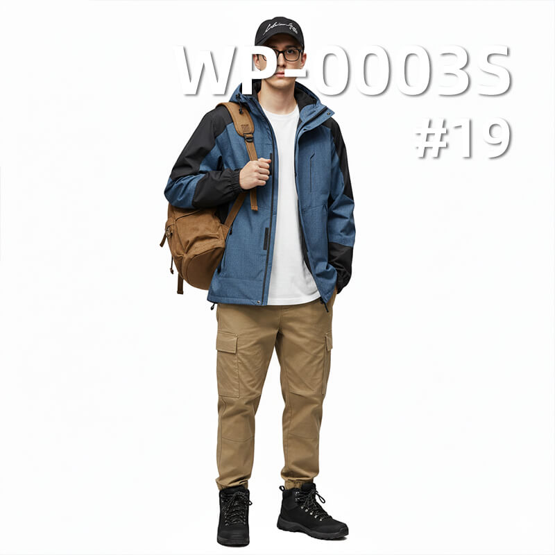 Waterproof 3L T8 Stretch Fabric | 119g/m2 Lightweight Polyester Rib-stop | with Soft Tricot Backer | Technical Fabric for Outdoor Shells