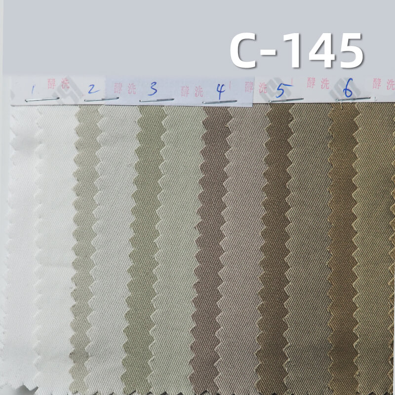 Super Soft Carbon Peached Washed Twill Fabric | 200g/m2 Cotton Dyed Fabric | Skirts Workwear Trousers Shirts Fabric