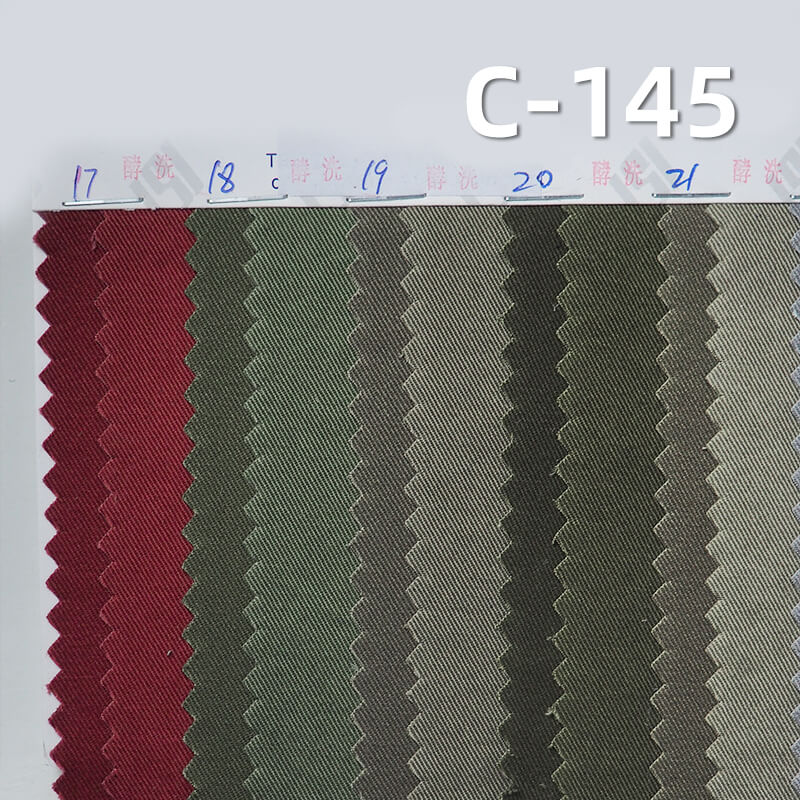 Super Soft Carbon Peached Washed Twill Fabric | 200g/m2 Cotton Dyed Fabric | Skirts Workwear Trousers Shirts Fabric