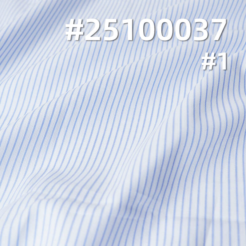 Yarn-Dyed Cotton Striped Dobby Fabric | 118g/m2 Lightweight Weave | For Fashion Shirting, Blouses & Skirts