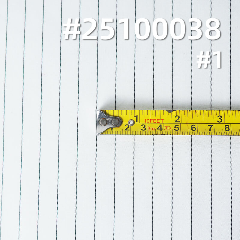 Yarn-Dyed Cotton Stripe Fabric | 120g/m2 Lightweight Plain Weave | For Fashion Shirting, Blouses & Skirts