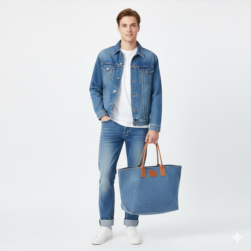 100%Cotton Warp&Weft Slub Selvedge Denim Twill | Fabric for Jeans, Denim Jackets, Casual Jackets