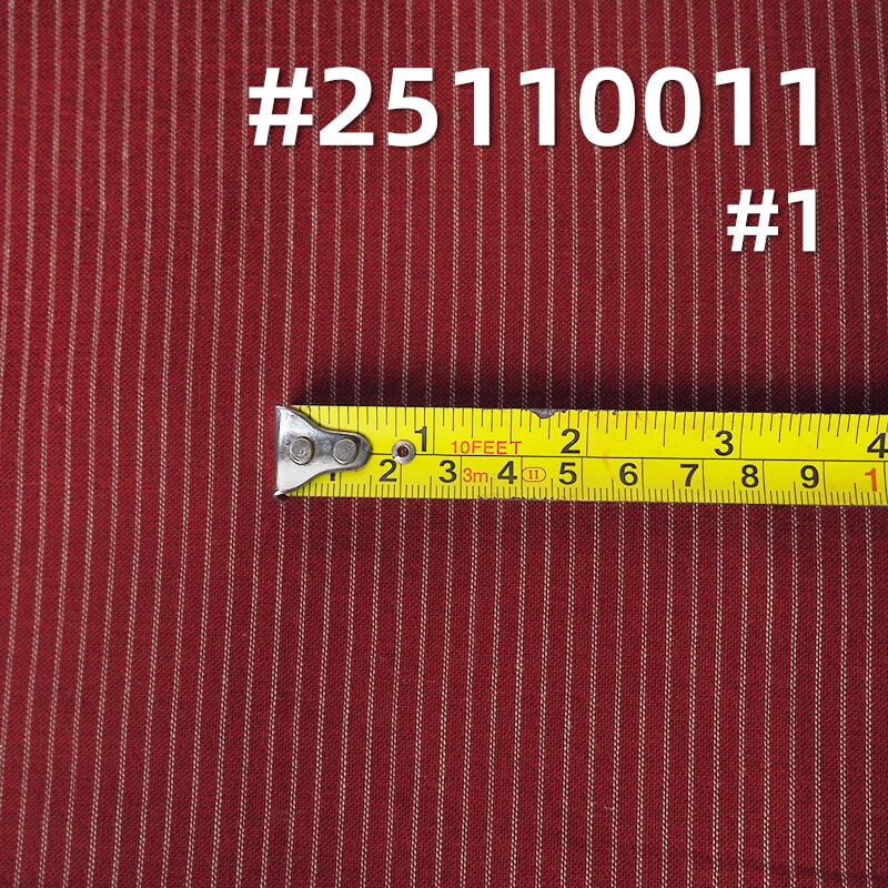 Yarn-Dyed Cotton Stripe Fabric | 144g/m2 Lightweight Plain Weave | For Fashion Shirting, Blouses & Pants