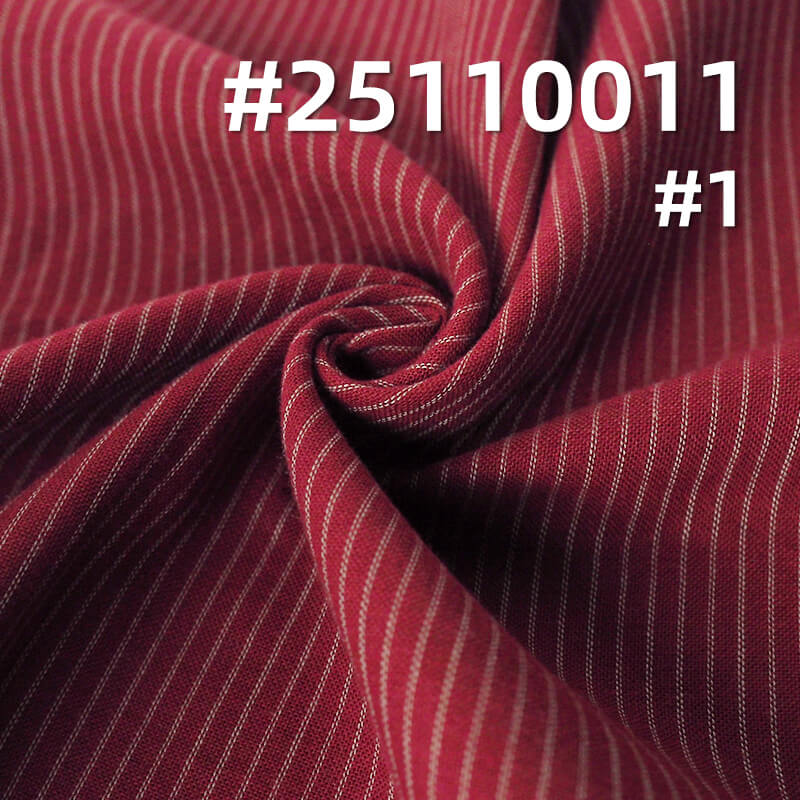 Yarn-Dyed Cotton Stripe Fabric | 144g/m2 Lightweight Plain Weave | For Fashion Shirting, Blouses & Pants
