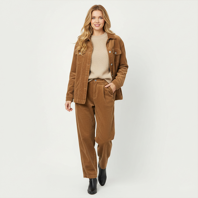 350g/m² Pure Cotton Thick Corduroy | 8 Wale Fabric for Headwear, Trousers & Outerwear