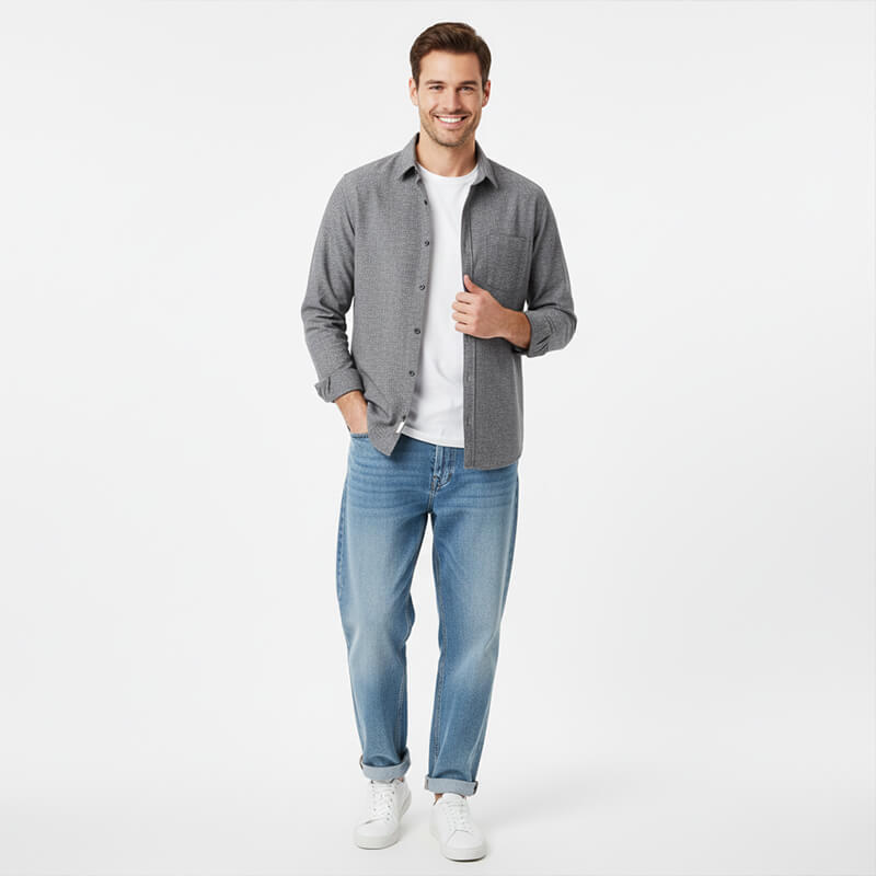 Yarn-Dyed Cotton Chambray Fabric | 165g/m2 Plain Weave | For Premium Shirting, Skirts & Dresses