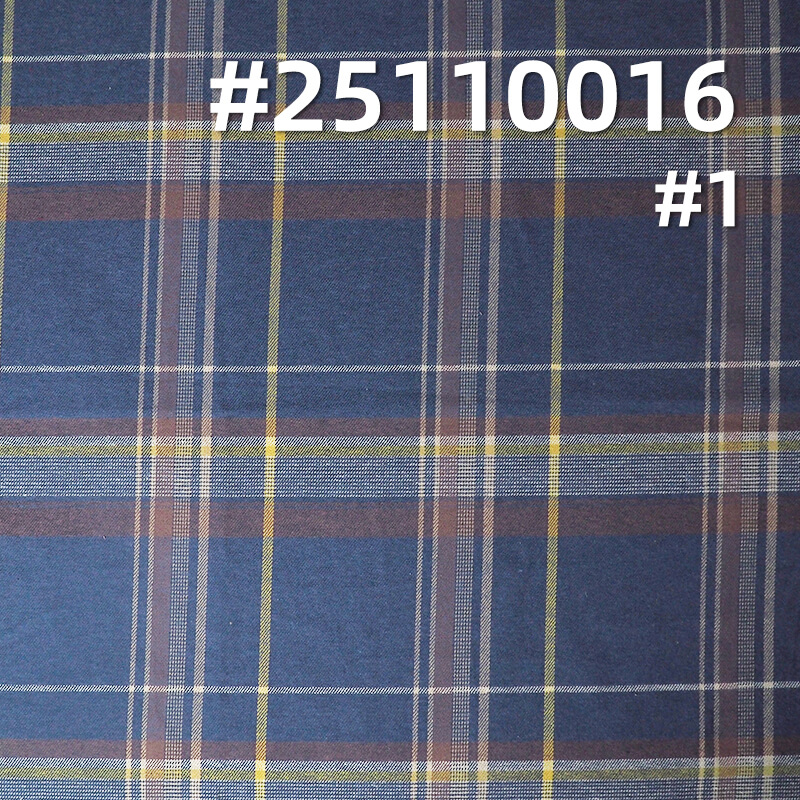 Yarn-Dyed Cotton Flannel Plaid | 174g/m2 Brushed Double Twill | For Plaid Shirts, Pants & Skirts