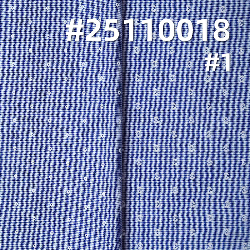 Yarn-Dyed Cotton Houndstooth Fabric | 96g/m2 Lightweight Dobby Weave | For Fashion Shirting, Blouses & Skirts
