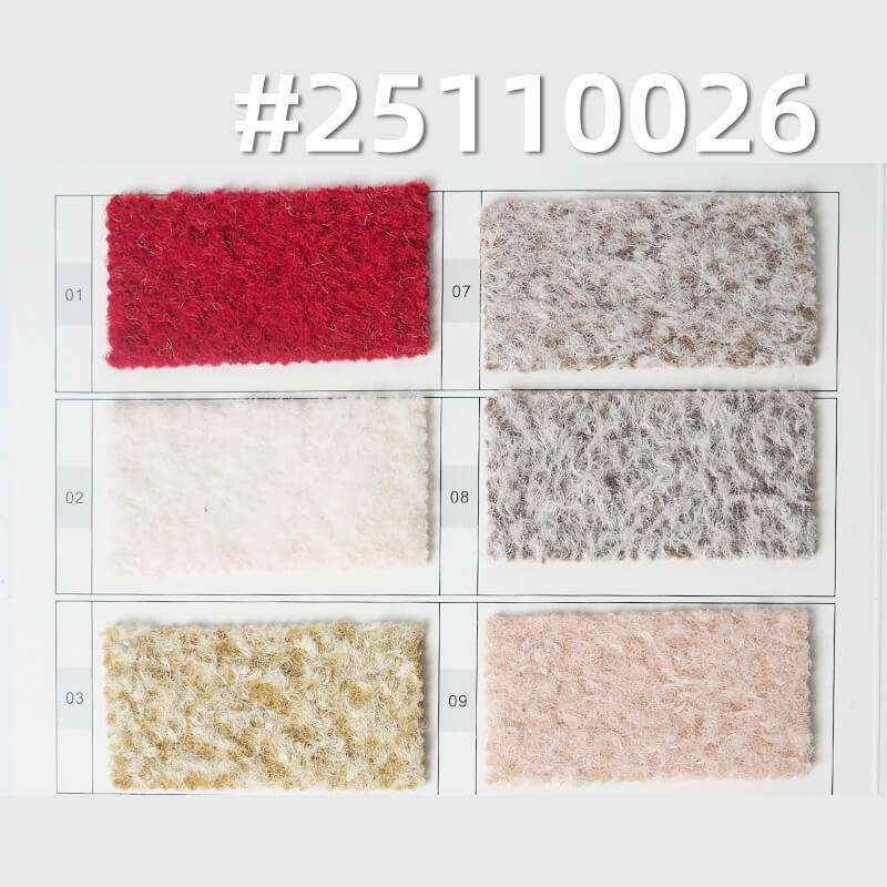 Vermeer Style Cationic Wool-like Knit | 385g/m2(580g/m) Heavyweight Two-Tone Fabric | For Winter Coats & Hats