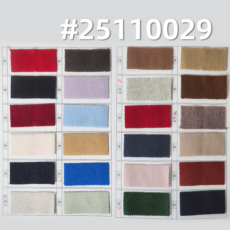 Cashmere-like Heather Knit Fabric | 400g/m2(600g/m) Heavyweight Polyester Rayon Blend | Two-Tone | For Coats & Hats
