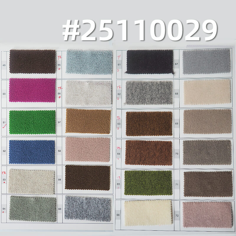 Cashmere-like Heather Knit Fabric | 400g/m2(600g/m) Heavyweight Polyester Rayon Blend | Two-Tone | For Coats & Hats