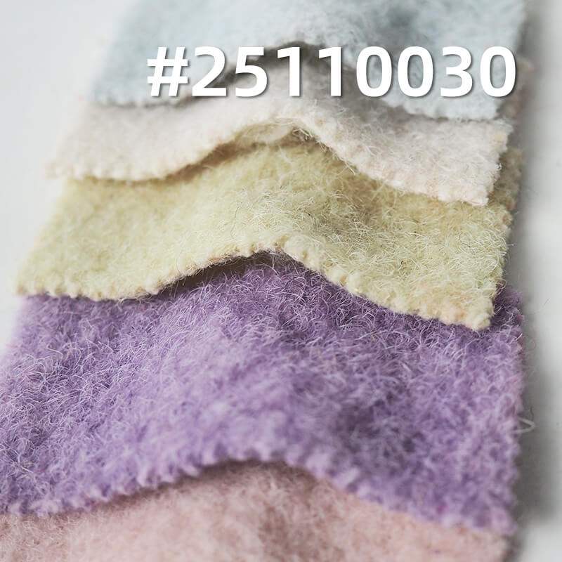 Double-sided Minky Fleece Fabric | 385g/m2(580g/m) Heavyweight Polyester Knit | For Cozy Coats & Hats