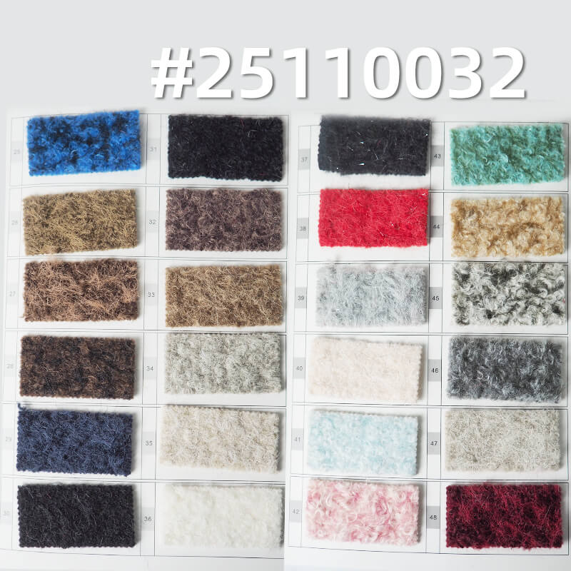 Heavyweight Knit Coating Fabric | 400g/m2(600g/m) Textured Popcorn Fleece | Warm & Sparkling | ForCoats & Outerwear