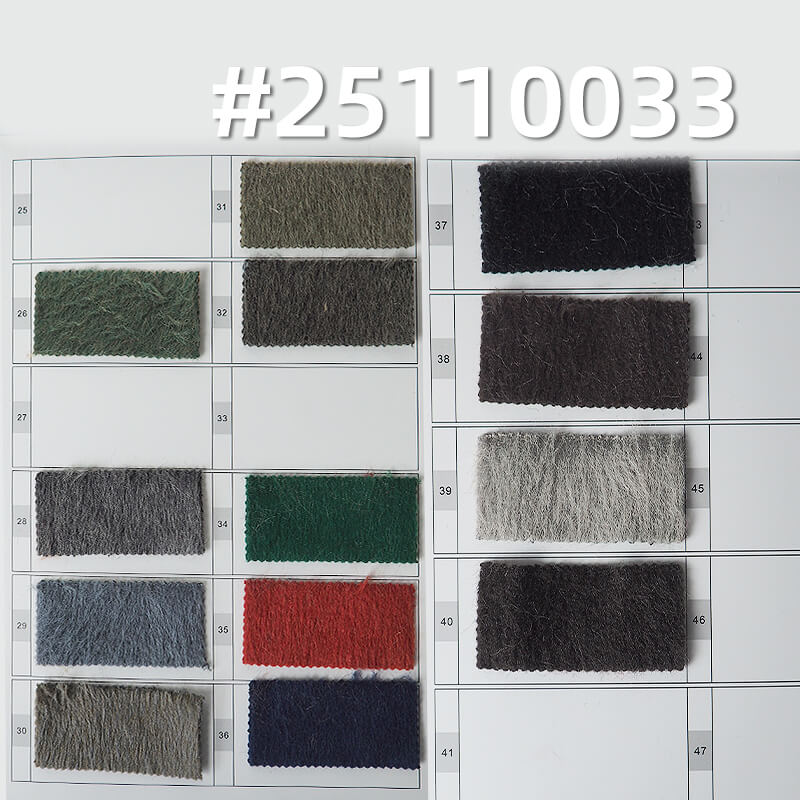 Suri Alpaca-like Cationic Knit | 450-465g/m2 (680-700g/m) Heavyweight Wool-feel Fabric | Heathered Texture | For Luxury Coats