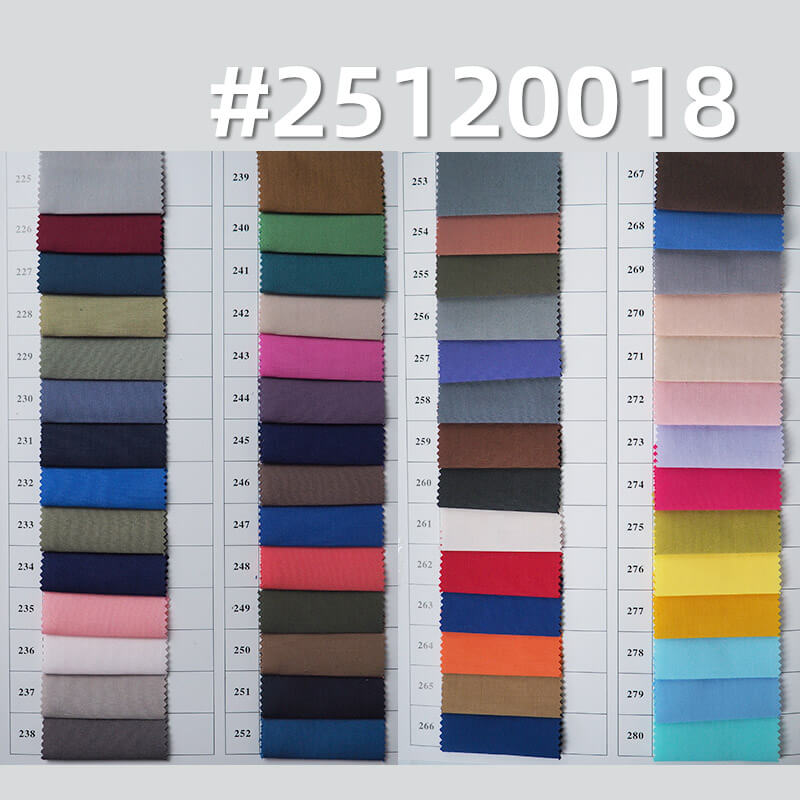 Poly-Cotton Poplin Fabric | 115g/m2 Lightweight T/C Plain Weave | For Shirting, Uniforms & Dresses