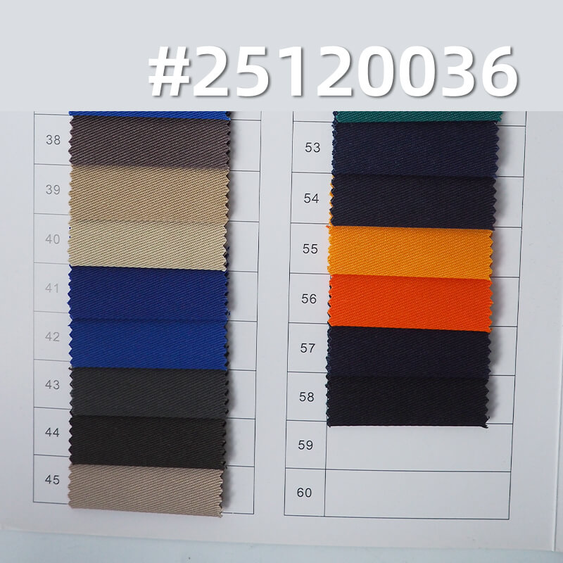 Stretch Poly-Cotton Twill Fabric | 255g/m2 T/C Workwear Drill | For Uniforms, Work Pants & Jackets