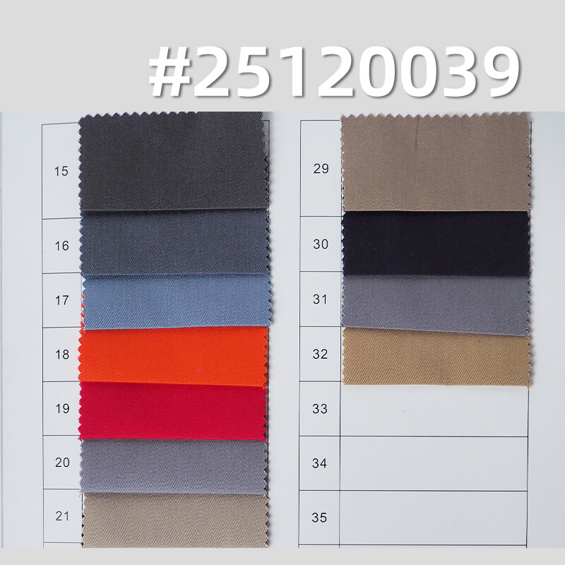 Cotton Polyester Fine Twill Fabric | 155g/m2 Lightweight Woven Blend | For Uniforms & Work Shirts
