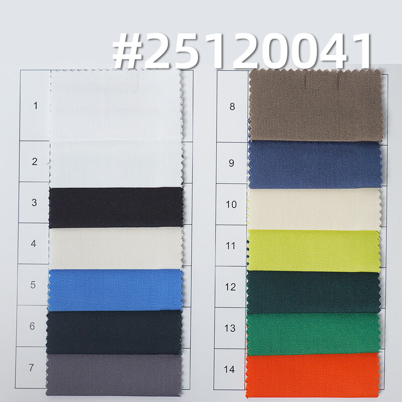 Stretch T/C Twill Fabric | 160g/m2 Lightweight Poly-Cotton Weave | For Uniforms & Work Shirts