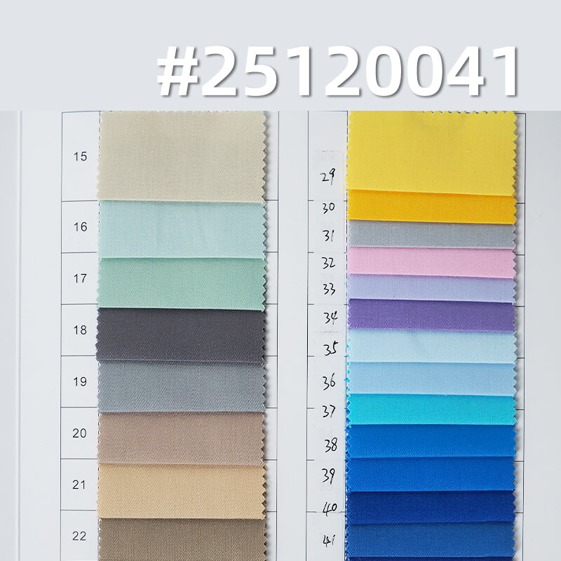 Stretch T/C Twill Fabric | 160g/m2 Lightweight Poly-Cotton Weave | For Uniforms & Work Shirts