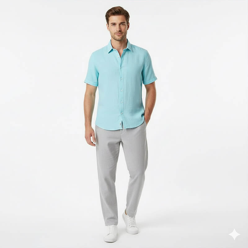 Stretch Bamboo Blend Herringbone Fabric | 145g/m2 Lightweight Woven Textile | For Premium Shirts, Skirts & Uniforms