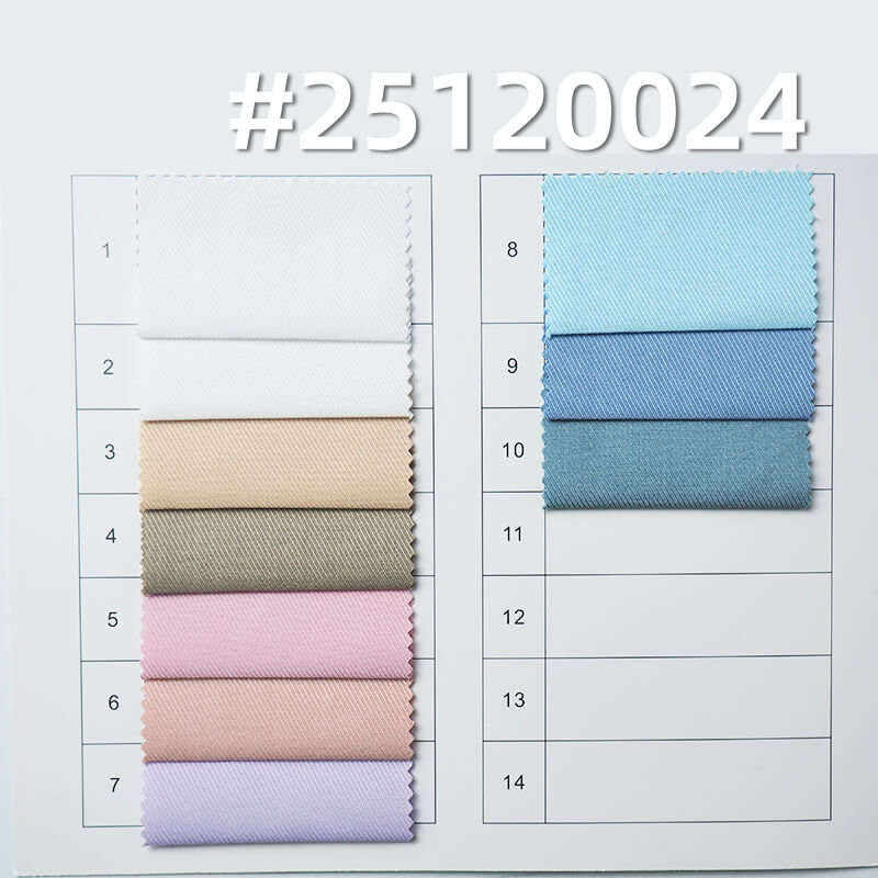 Stretch Bamboo Blend Cavalry Twill | 140g/m2 Lightweight Woven Textile | For Premium Shirts, Skirts & Uniforms