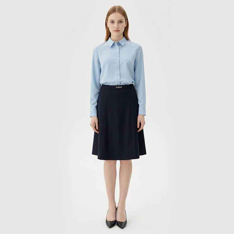 Stretch Poly-Cotton Poplin Fabric | 120g/m2 T/C Stretch Weave | For Shirting, Uniforms & Corporate Wear