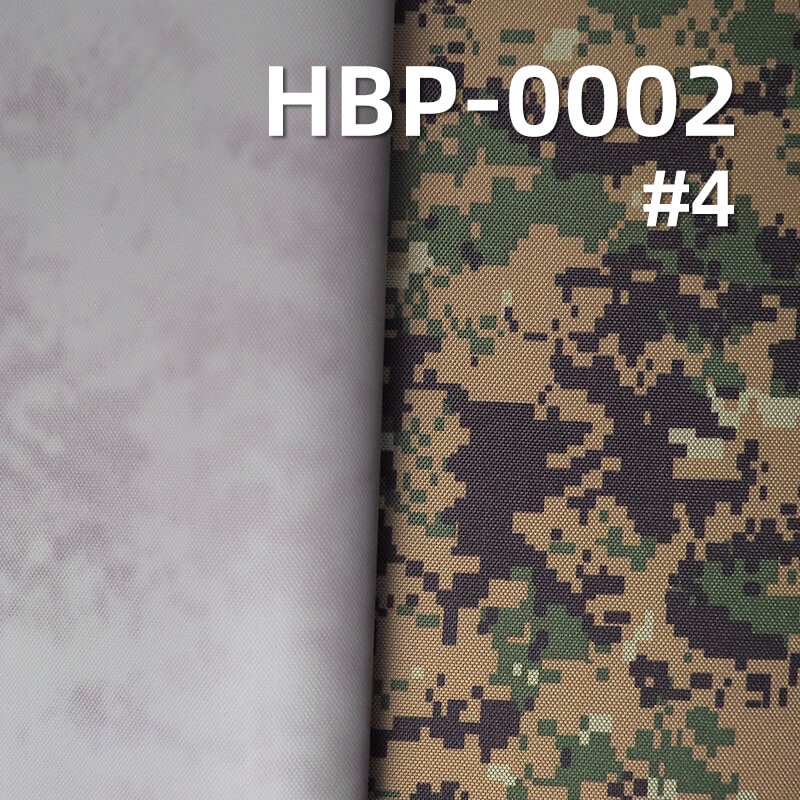 900D*600D Polyester Oxford | 370g/m2 Heavy-Duty Camouflage Print | PVC Coated & Waterproof | For Backpacks & Luggage