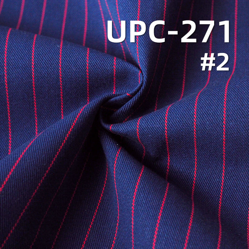 100% Cotton Yarn-Dyed Stripe Fabric | 8.5oz Lightweight LHT Twill | For Skirts & Shirting