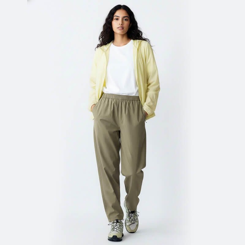 Lulu-style Cooling Stretch Nylon | 110GSM Crinkle Fabric with Inherent UV Protection (UPF 100) | Instant Cooling & Water-Repellent | For Sun Shirts & Performance Apparel